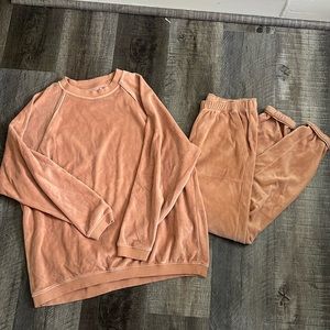 Velour matching set
